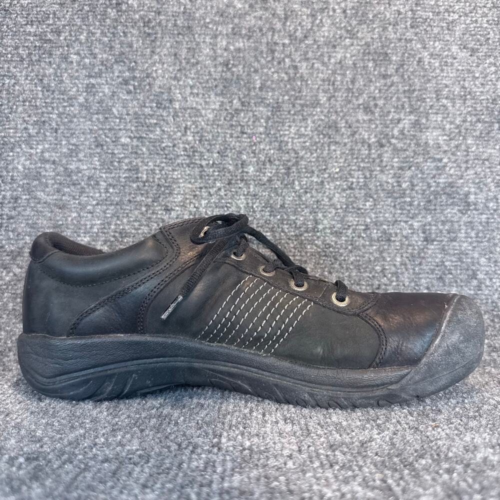 Keen PTC Utility Oxford Mens Shoes Size 11.5 Black Leather Slip Resistant Work - Picture 2 of 11